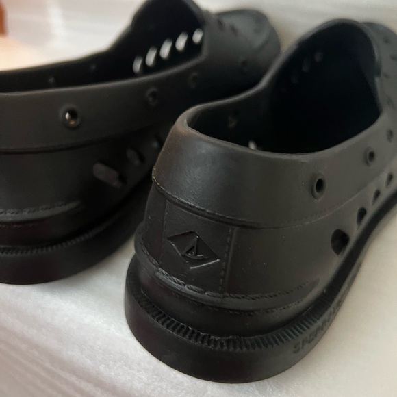 Sperry Top Sider Mens Black Float Boat Shoes Ventilated MS9 Casual Outdoor WS11 - Picture 16 of 16